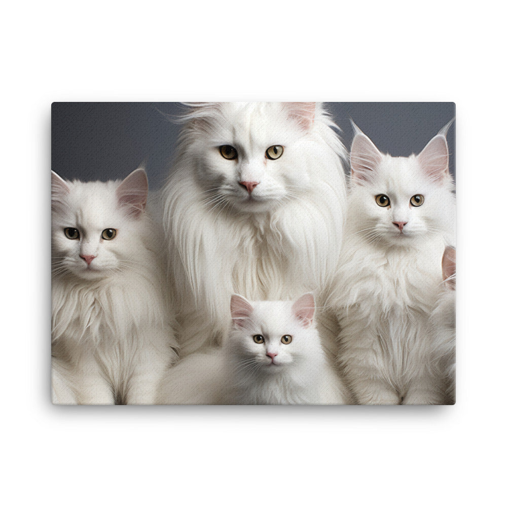 Turkish Angora Canvas - PosterfyAI.com