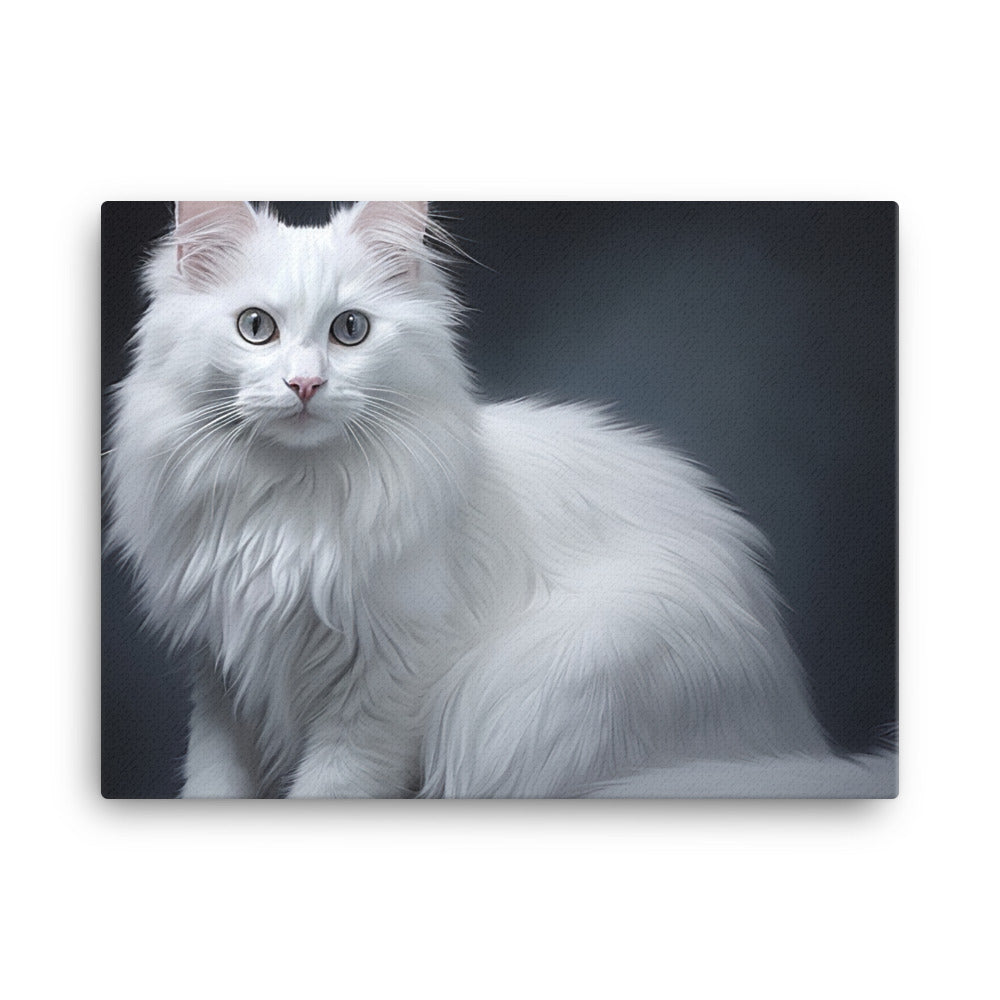 Turkish Angora Canvas - PosterfyAI.com