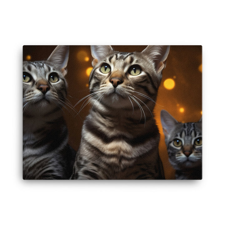 Egyptian Mau Canvas - PosterfyAI.com