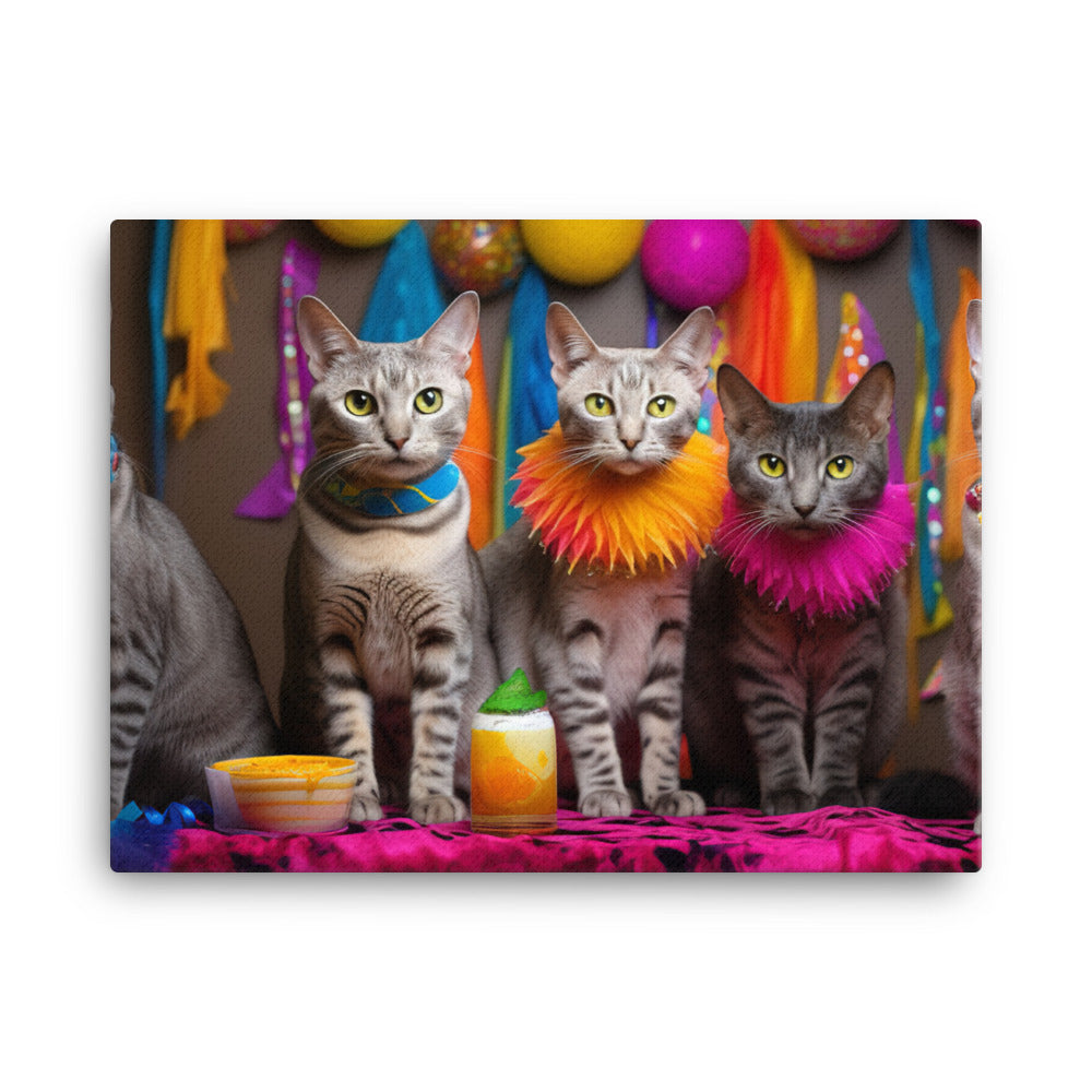 Egyptian Mau Canvas - PosterfyAI.com