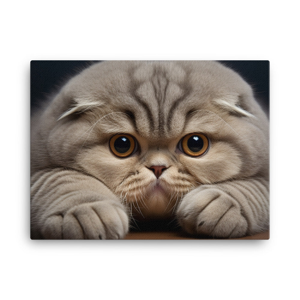 Scottish Fold Canvas - PosterfyAI.com