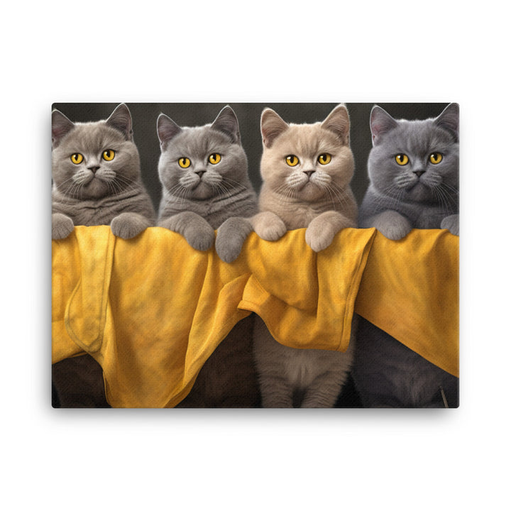 British Shorthair Canvas - PosterfyAI.com