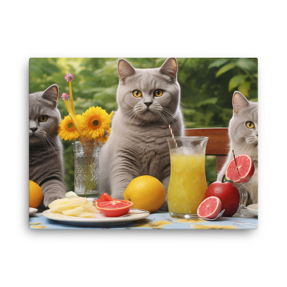 British Shorthair Canvas - PosterfyAI.com