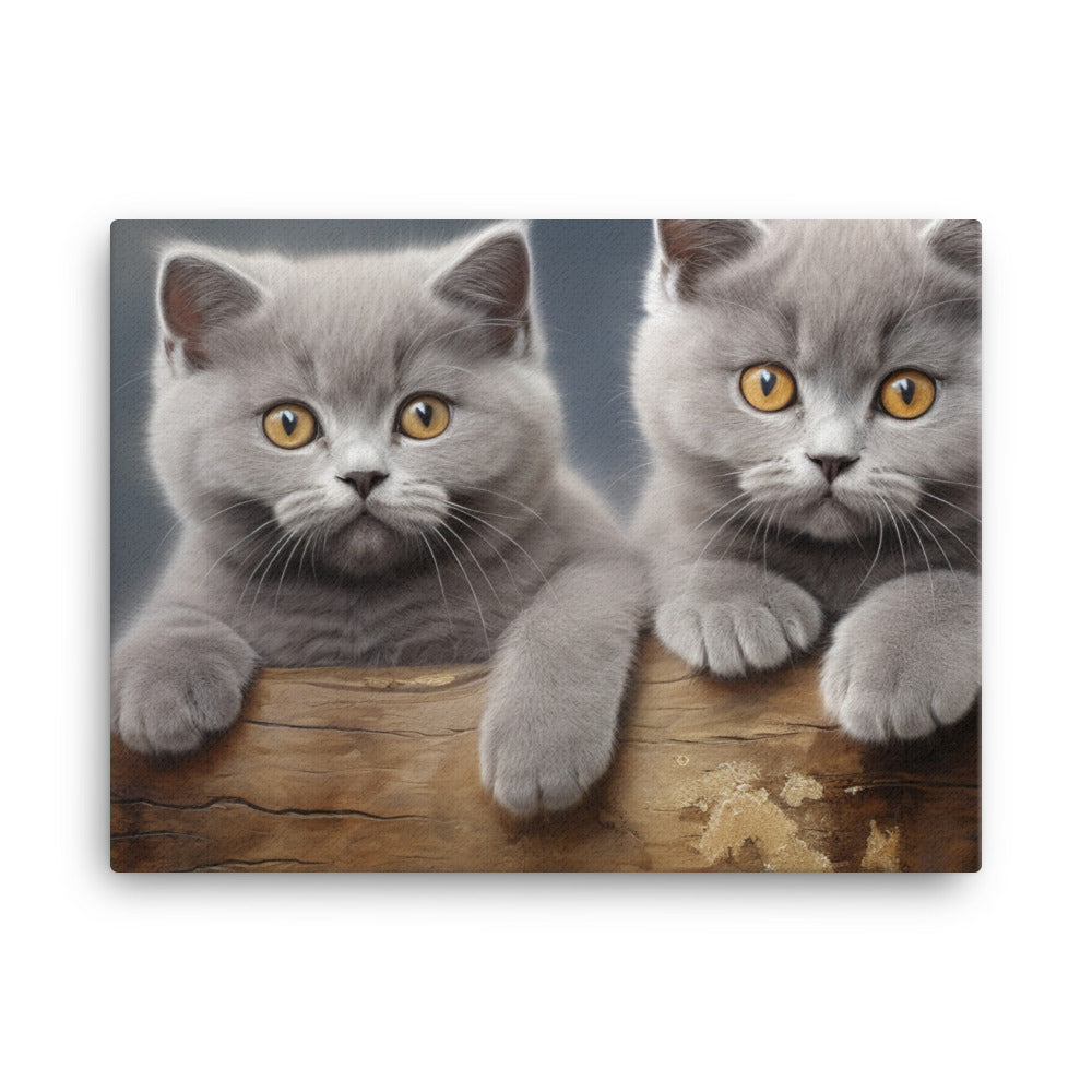 British Shorthair Canvas - PosterfyAI.com