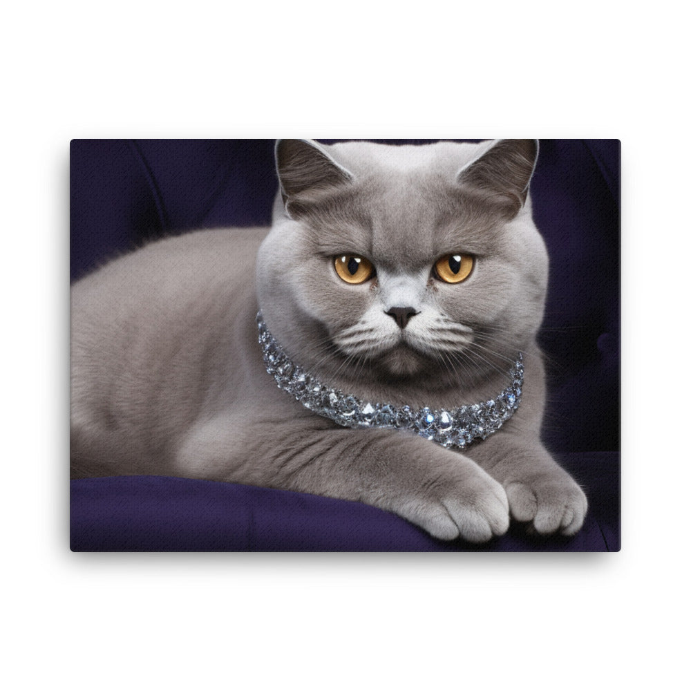 British Shorthair Canvas - PosterfyAI.com