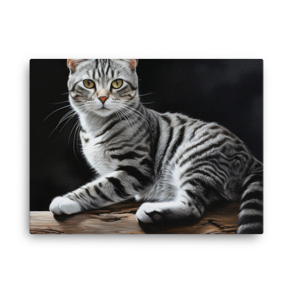 American Shorthair Canvas - PosterfyAI.com