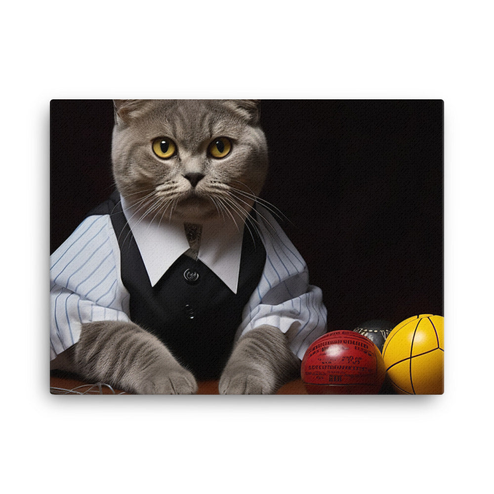 British Shorthair Referee Canvas - PosterfyAI.com