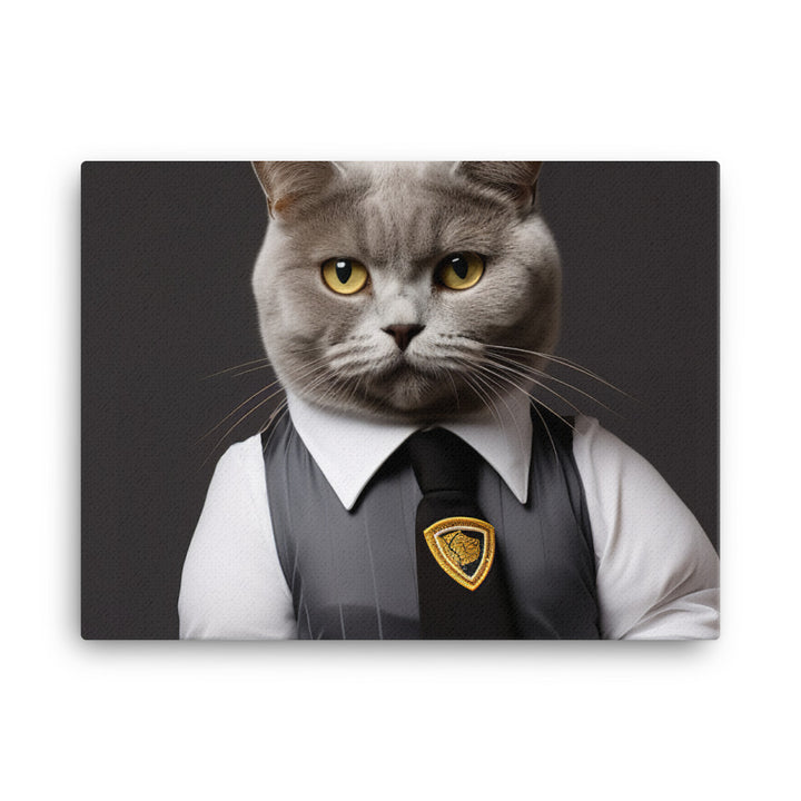 British Shorthair Referee Canvas - PosterfyAI.com