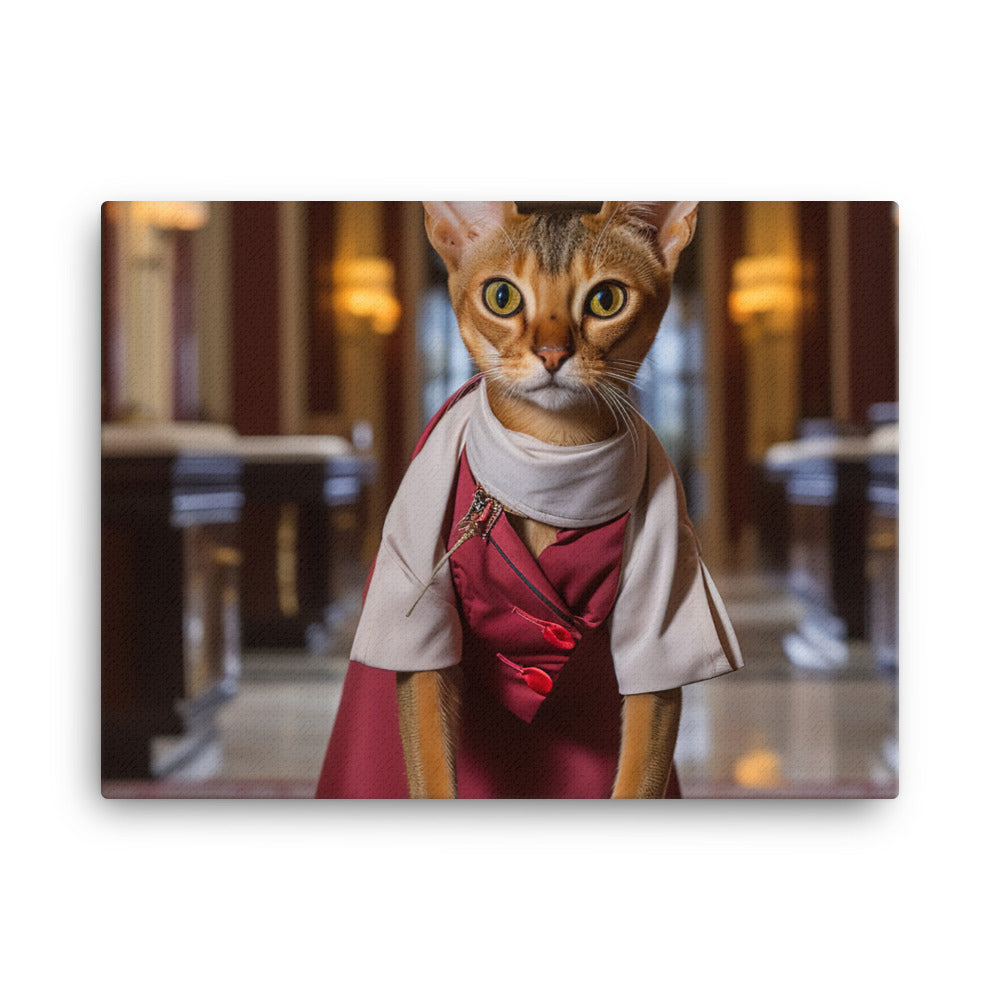 Abyssinian Hotel Staff Canvas - PosterfyAI.com