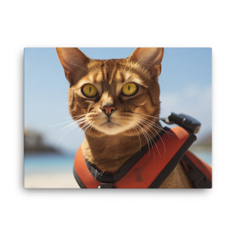 Abyssinian Lifeguard Canvas - PosterfyAI.com