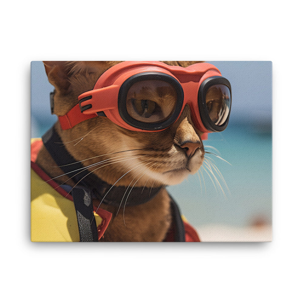 Abyssinian Lifeguard Canvas - PosterfyAI.com