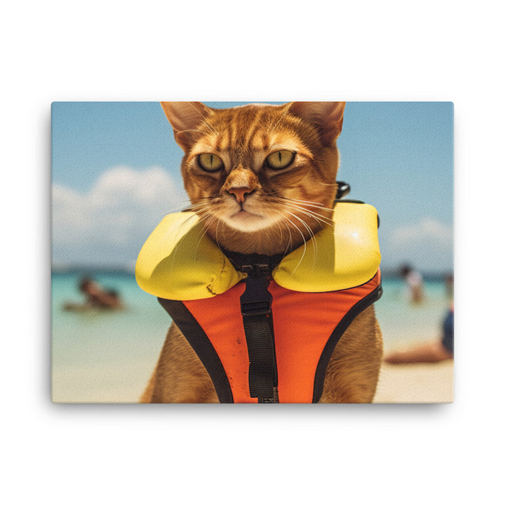 Abyssinian Lifeguard Canvas - PosterfyAI.com