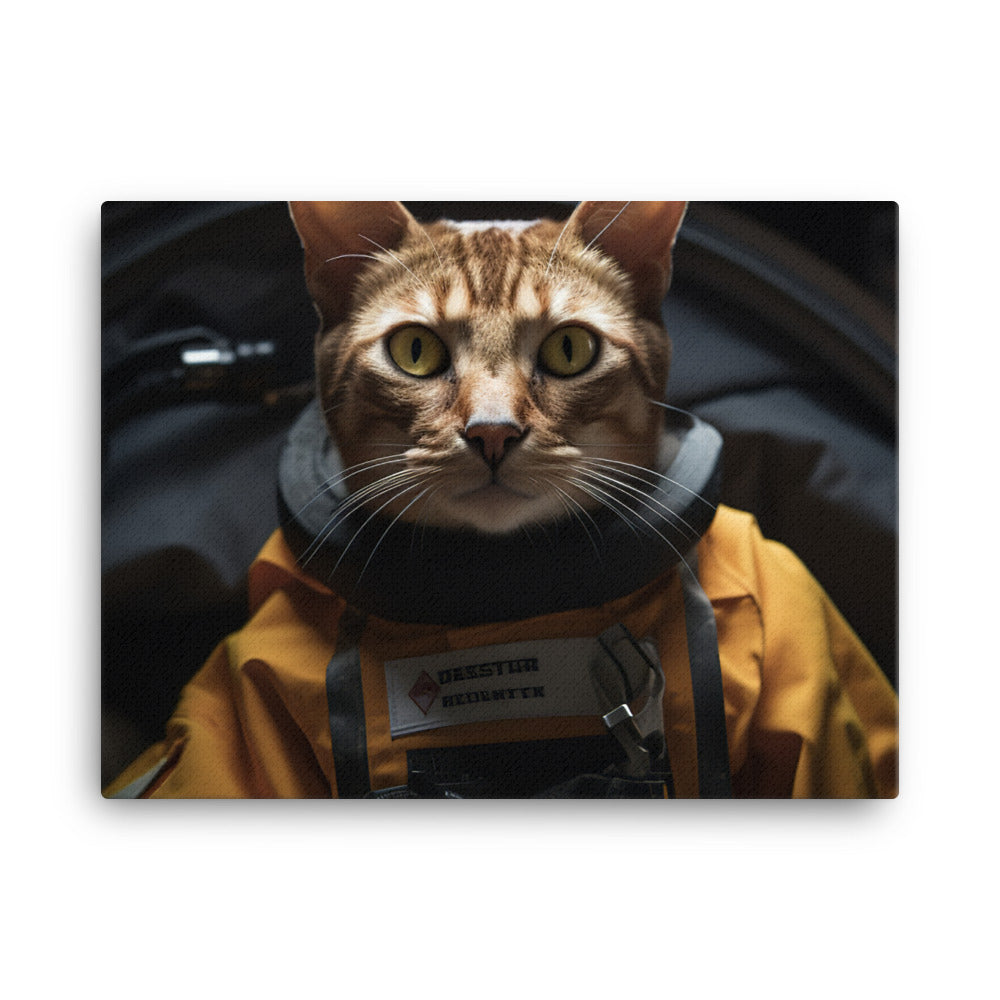 Abyssinian Paramedic Canvas - PosterfyAI.com