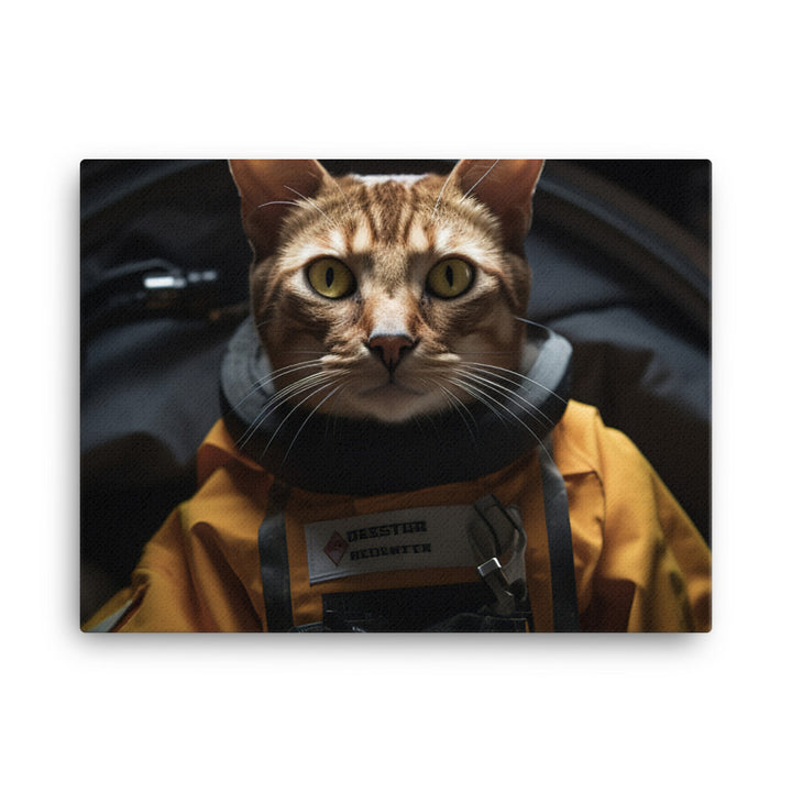 Abyssinian Paramedic Canvas - PosterfyAI.com