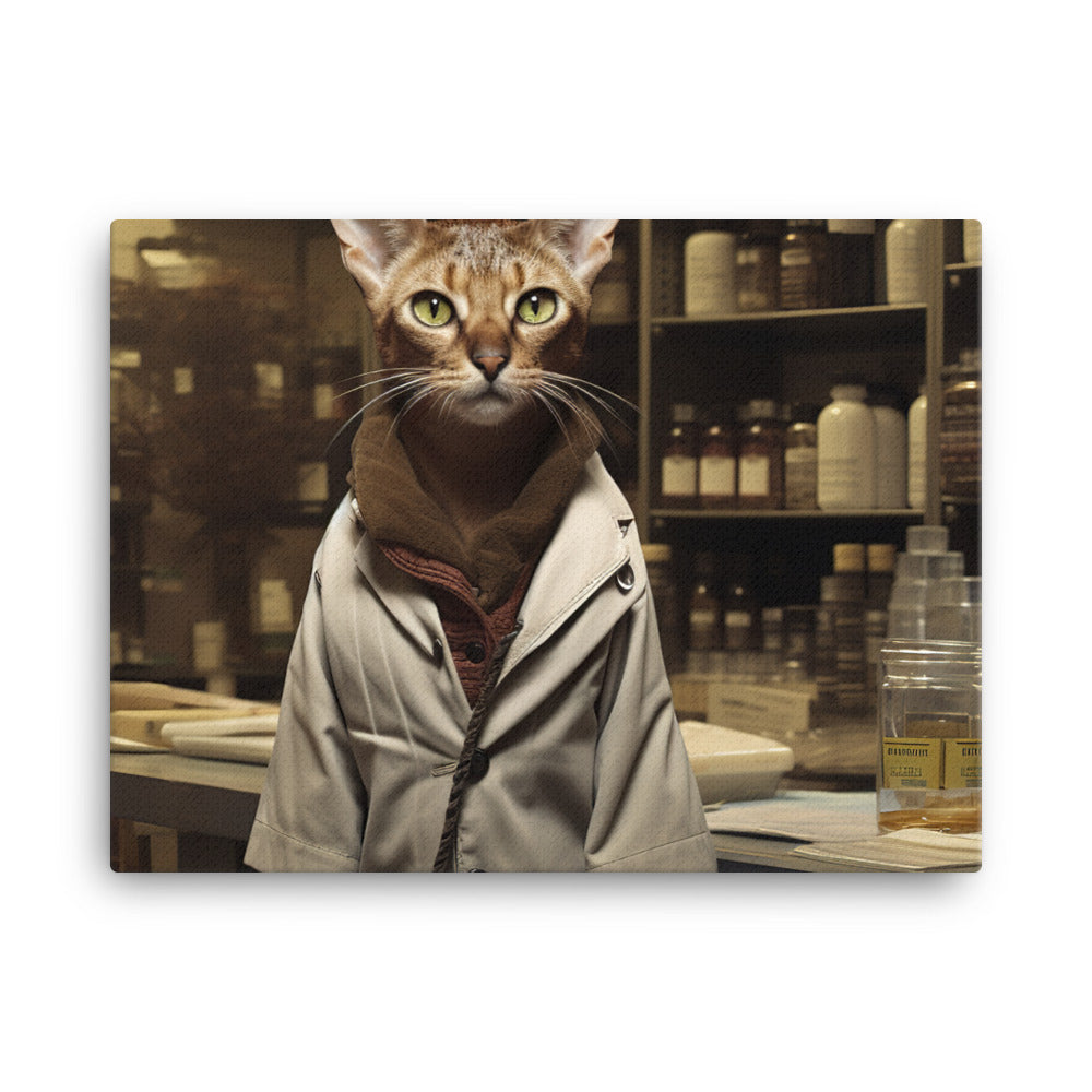 Abyssinian Pharmacist Canvas - PosterfyAI.com