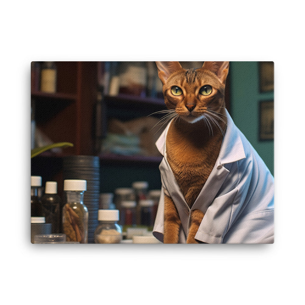 Abyssinian Pharmacist Canvas - PosterfyAI.com