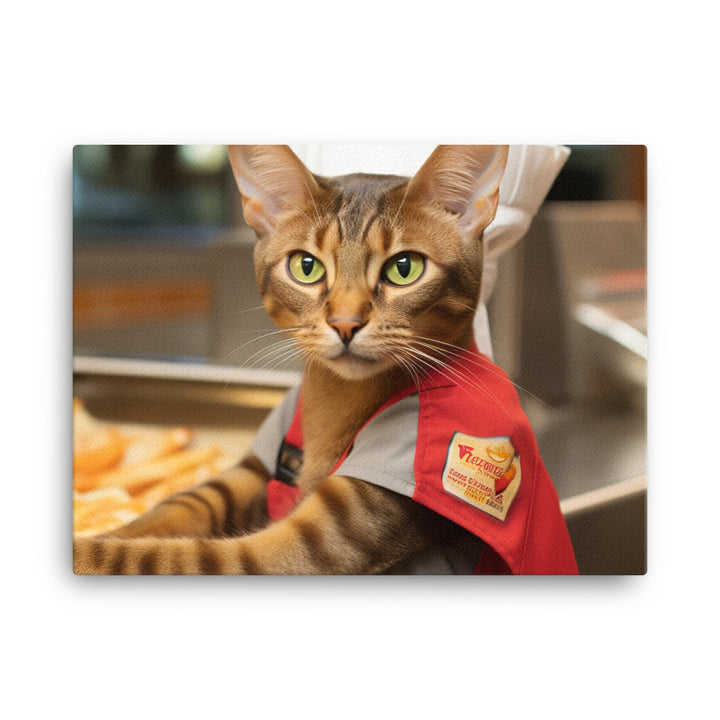 Abyssinian Fast Food Crew Canvas - PosterfyAI.com