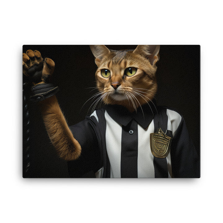 Abyssinian Referee Canvas - PosterfyAI.com