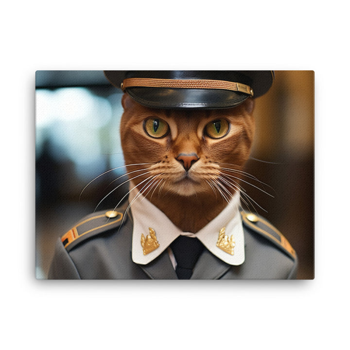 Abyssinian Security Officer Canvas - PosterfyAI.com