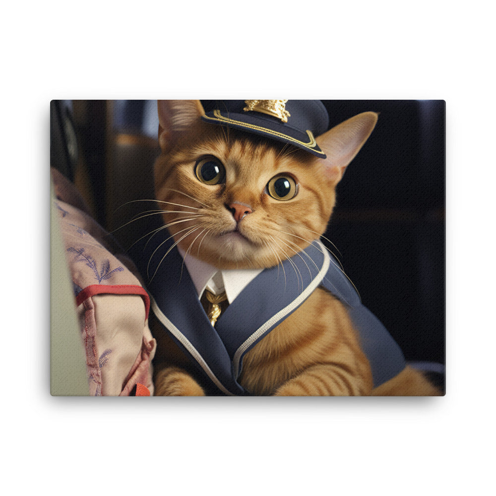 Abyssinian Mail Carrier Canvas - PosterfyAI.com