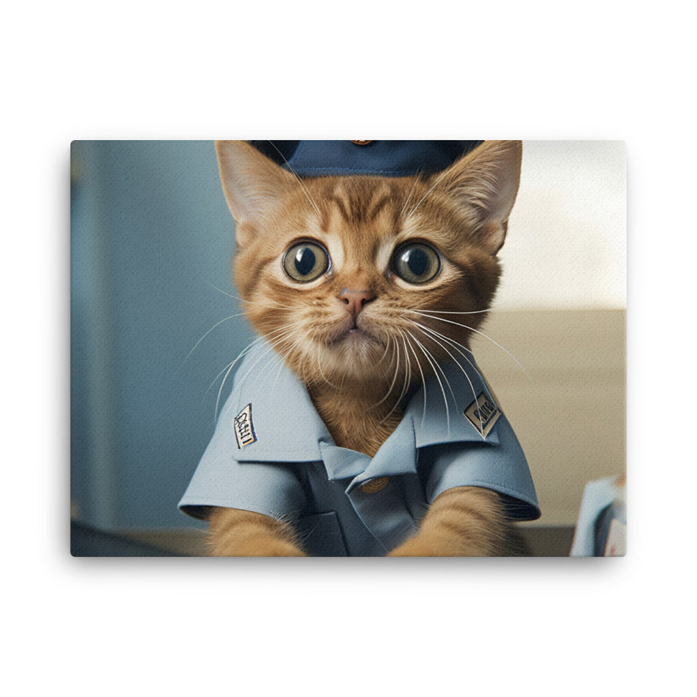 Abyssinian Mail Carrier Canvas - PosterfyAI.com