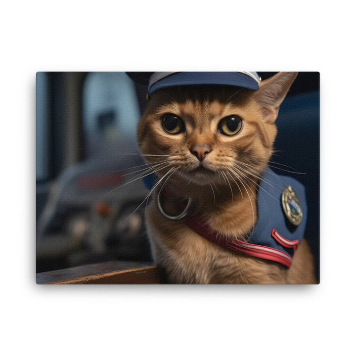 Abyssinian Mail Carrier Canvas - PosterfyAI.com