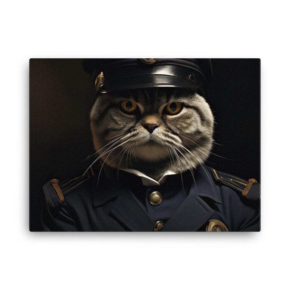 Scottish Fold Referee Canvas - PosterfyAI.com