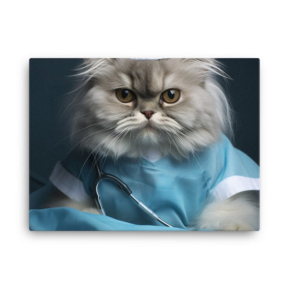 Persian Nurse Canvas - PosterfyAI.com