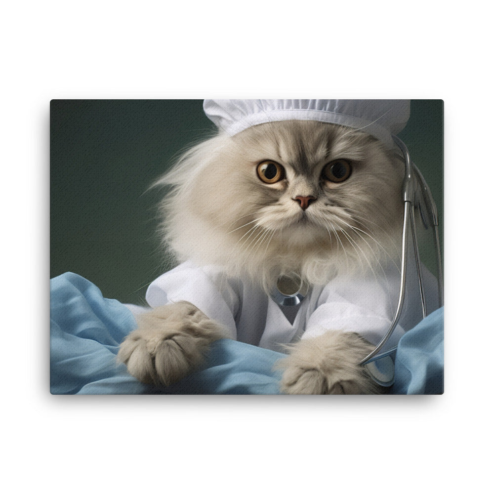 Persian Nurse Canvas - PosterfyAI.com