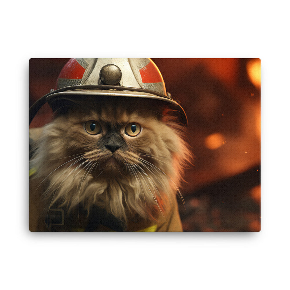 Himalayan Firefighter Canvas - PosterfyAI.com