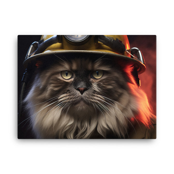 Himalayan Firefighter Canvas - PosterfyAI.com