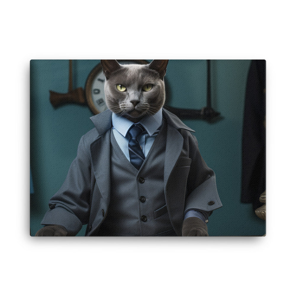 Russian Blue Sales Consultant Canvas - PosterfyAI.com