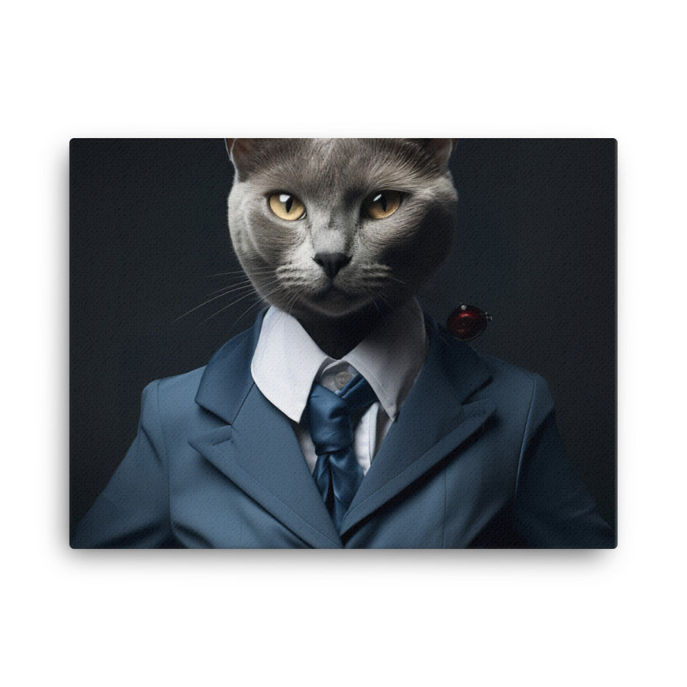 Russian Blue Cabin Crew Canvas - PosterfyAI.com