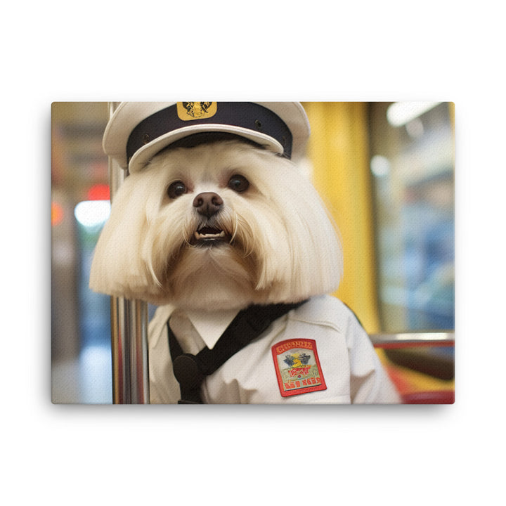 Lhasa Apso Transit Operator Canvas - PosterfyAI.com