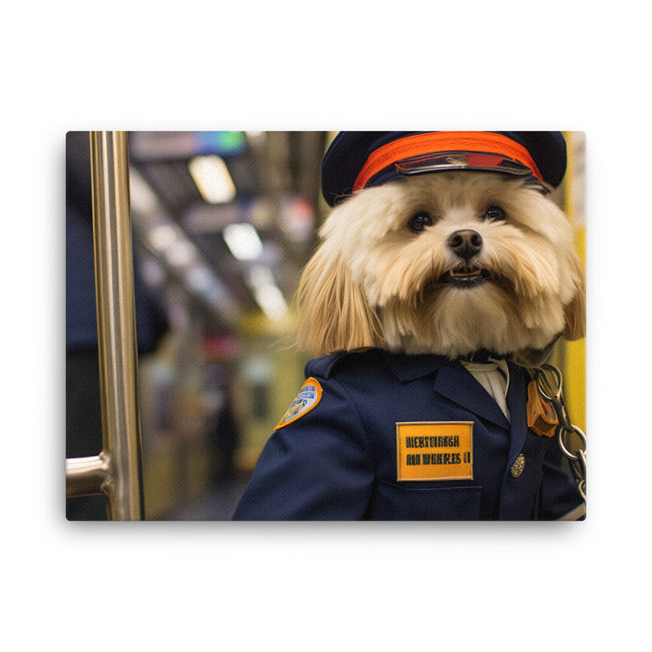 Lhasa Apso Transit Operator Canvas - PosterfyAI.com