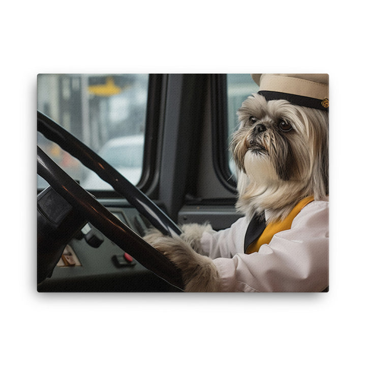 Lhasa Apso Transit Operator Canvas - PosterfyAI.com