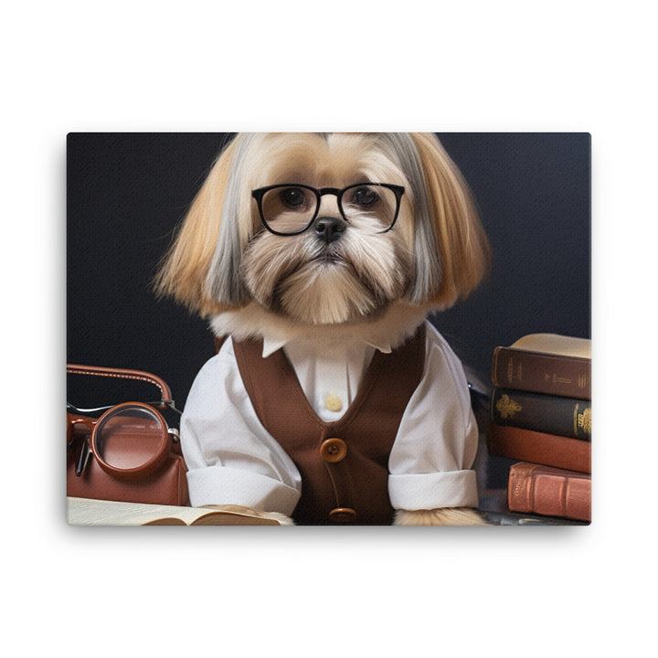 Lhasa Apso Student Canvas - PosterfyAI.com