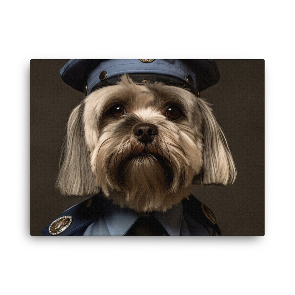 Lhasa Apso Prison Officer Canvas - PosterfyAI.com