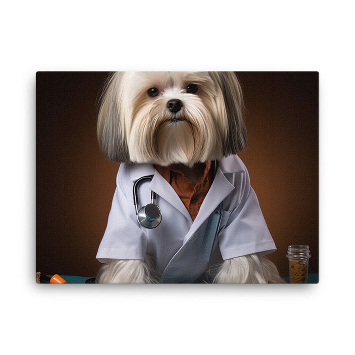 Lhasa Apso Doctor Canvas - PosterfyAI.com