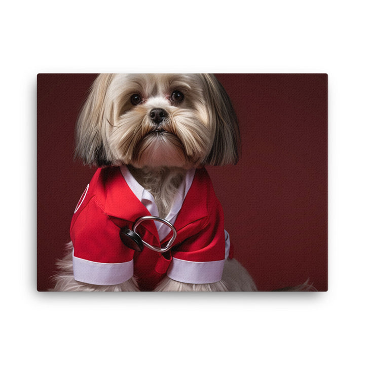 Lhasa Apso Nurse Canvas - PosterfyAI.com