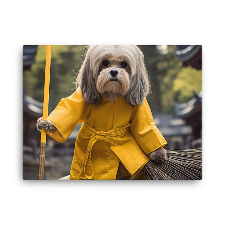 Lhasa Apso Janitor Canvas - PosterfyAI.com