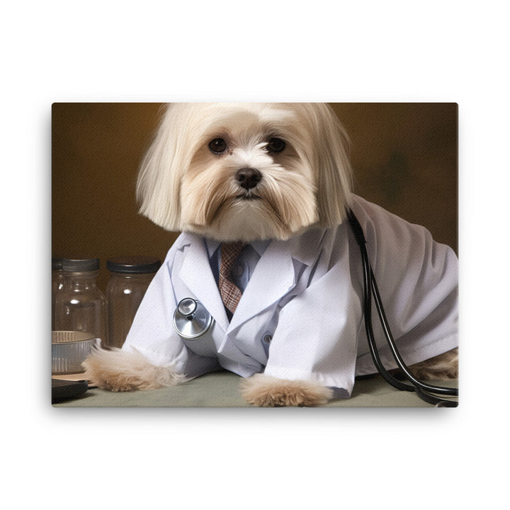 Lhasa Apso Doctor Canvas - PosterfyAI.com