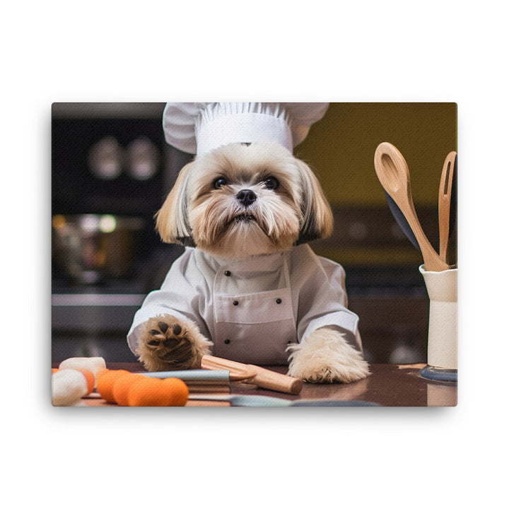 Lhasa Apso Chef Canvas - PosterfyAI.com