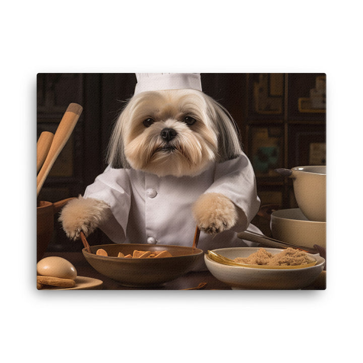 Lhasa Apso Chef Canvas - PosterfyAI.com