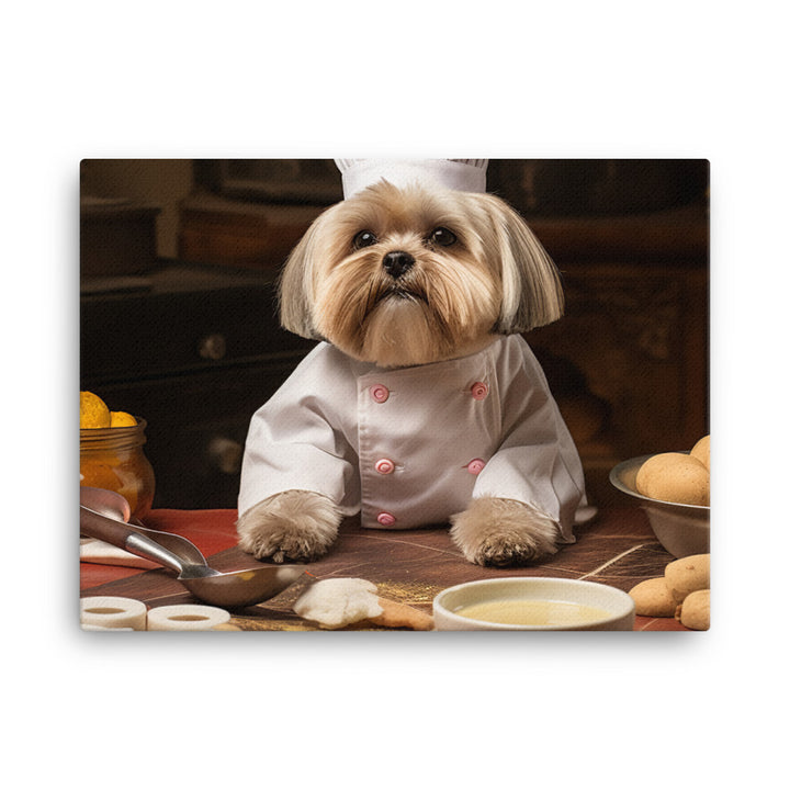 Lhasa Apso Chef Canvas - PosterfyAI.com