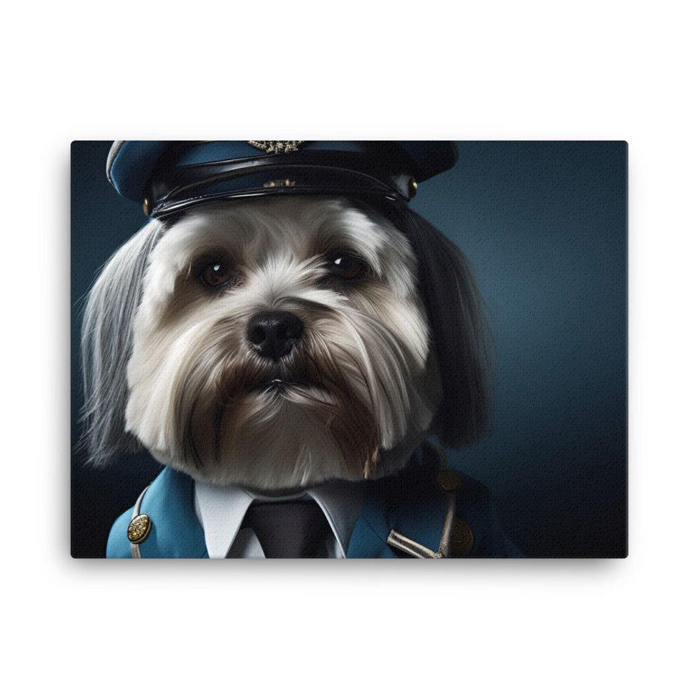 Lhasa Apso Cabin Crew Canvas - PosterfyAI.com