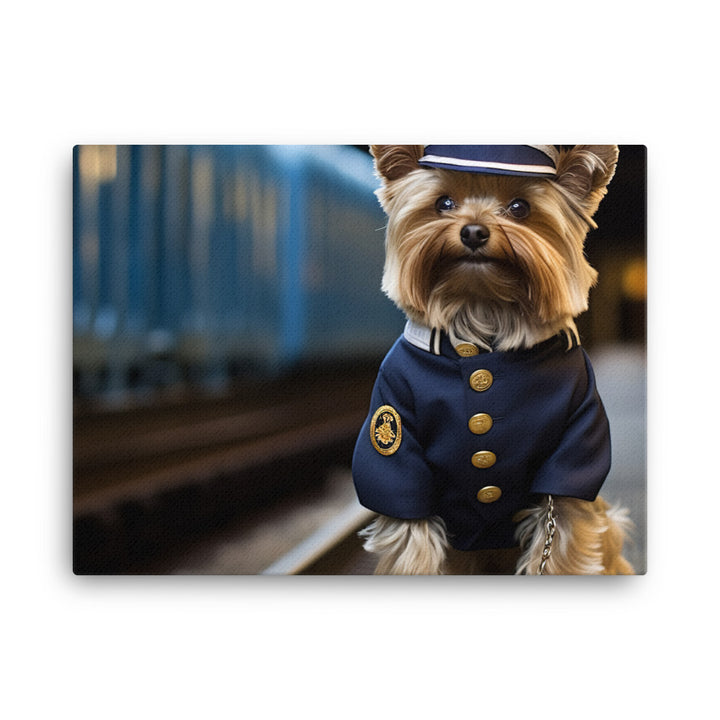 Yorkshire Terrier Transit Operator Canvas - PosterfyAI.com