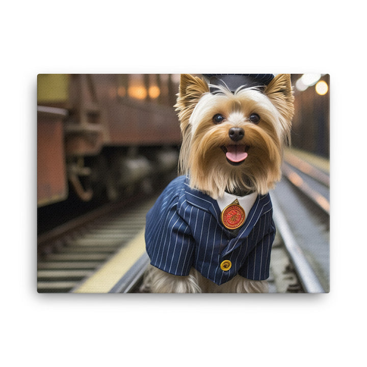 Yorkshire Terrier Transit Operator Canvas - PosterfyAI.com