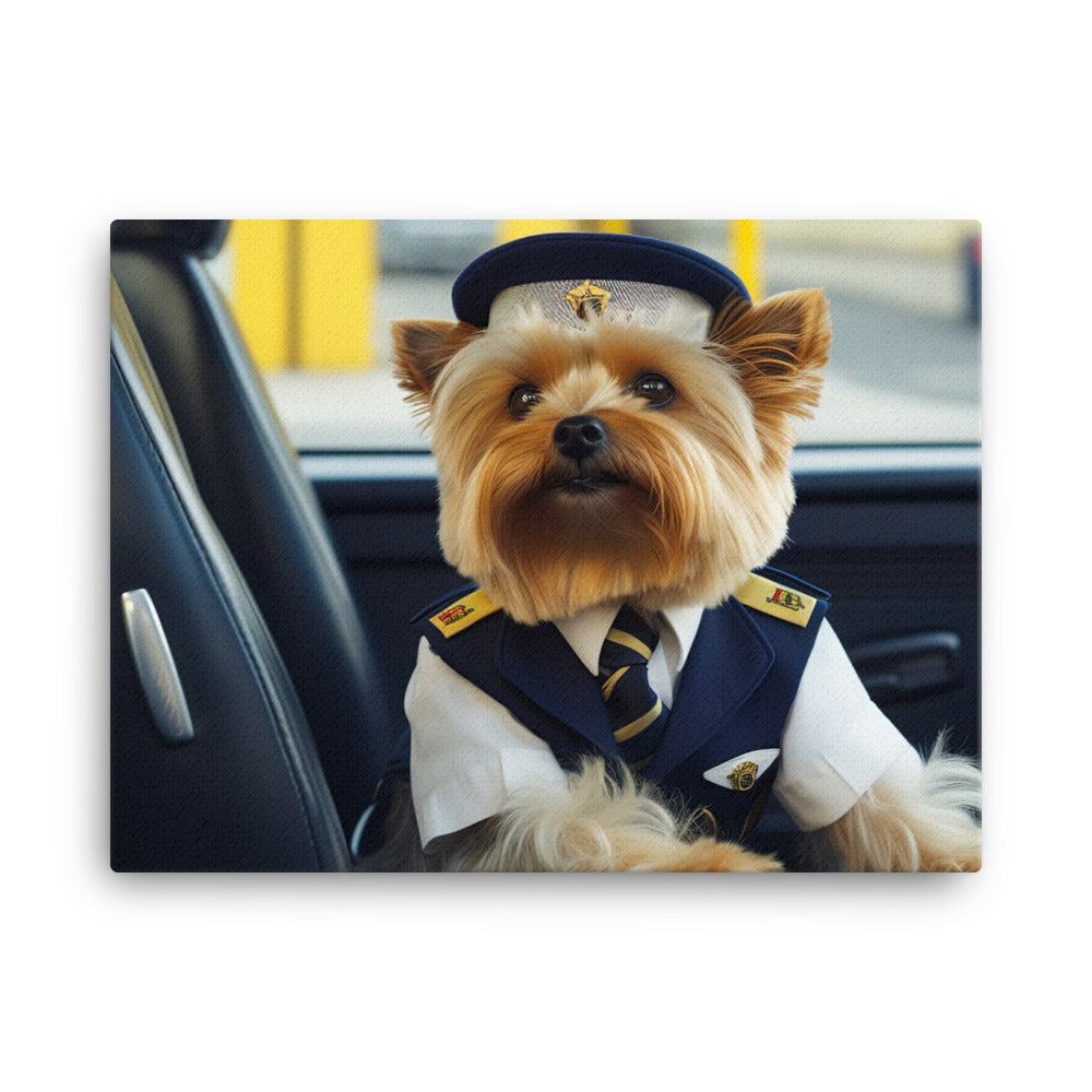 Yorkshire Terrier Transit Operator Canvas - PosterfyAI.com