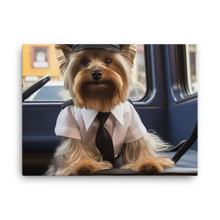 Yorkshire Terrier Transit Operator Canvas - PosterfyAI.com